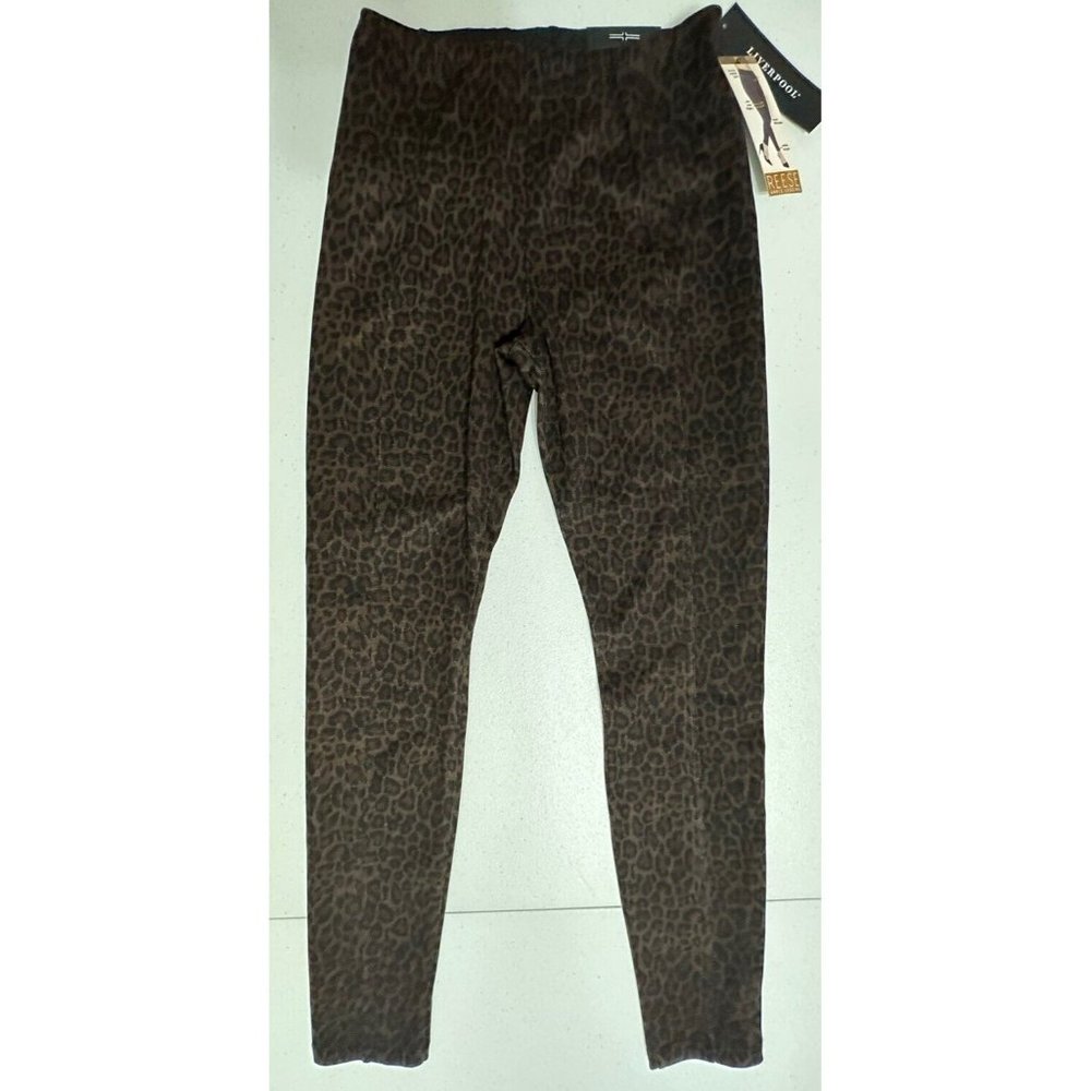 Liverpool Women's Carolyn Leopard Brown Animal‎ Print Control Top Leggings 4/27